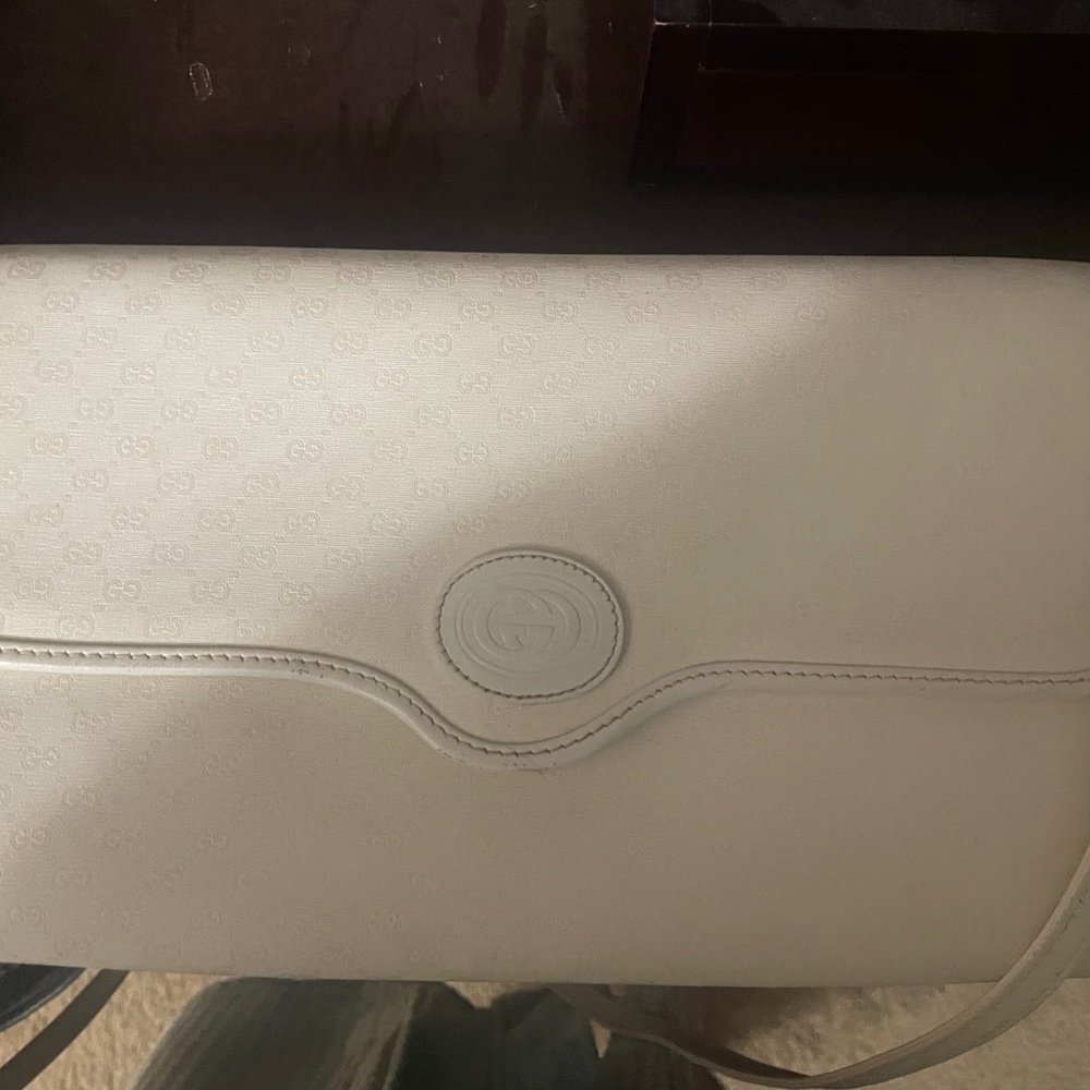 Vintage White Gucci Handbag
